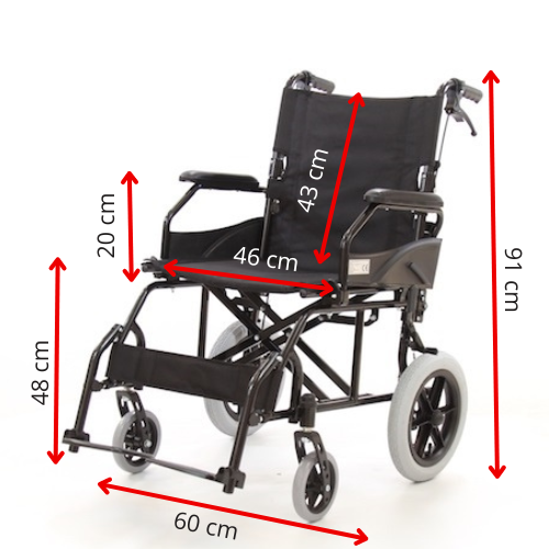 Hafif Tekerlekli Sandalye Ölçüleri