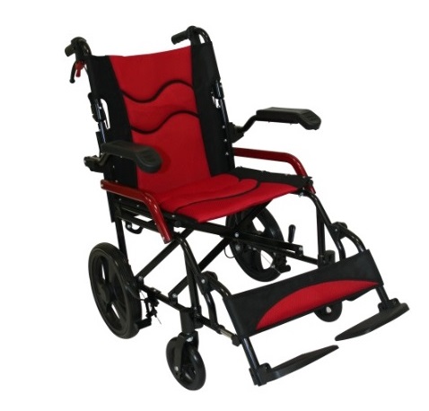 Kırmızı Manuel Tekerlekli Sandalye
