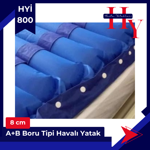 Ventilasyonlu Boru Tipi Havalı Yatak 8 cm