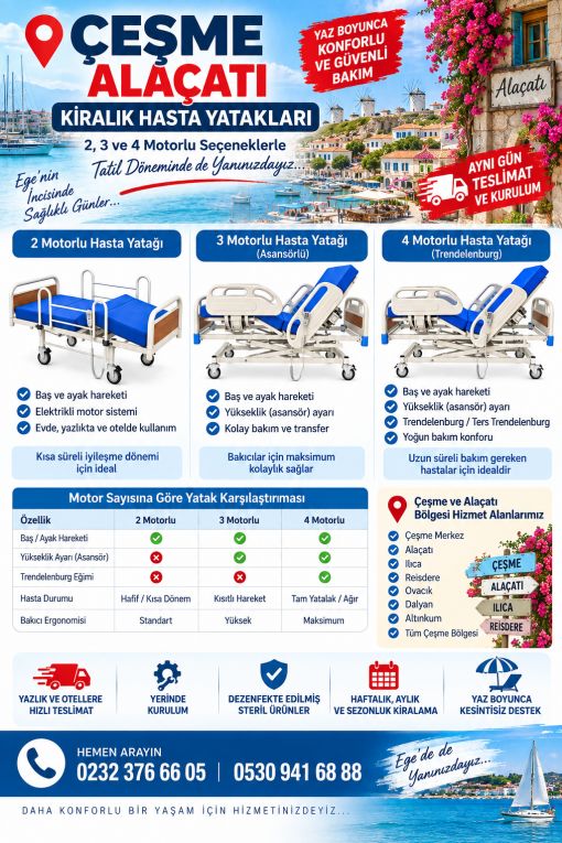 kiralık hasta yatağı çeşme1919